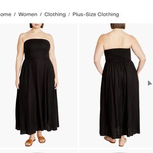 City Chic Simone Strapless Maxi Sundress 12